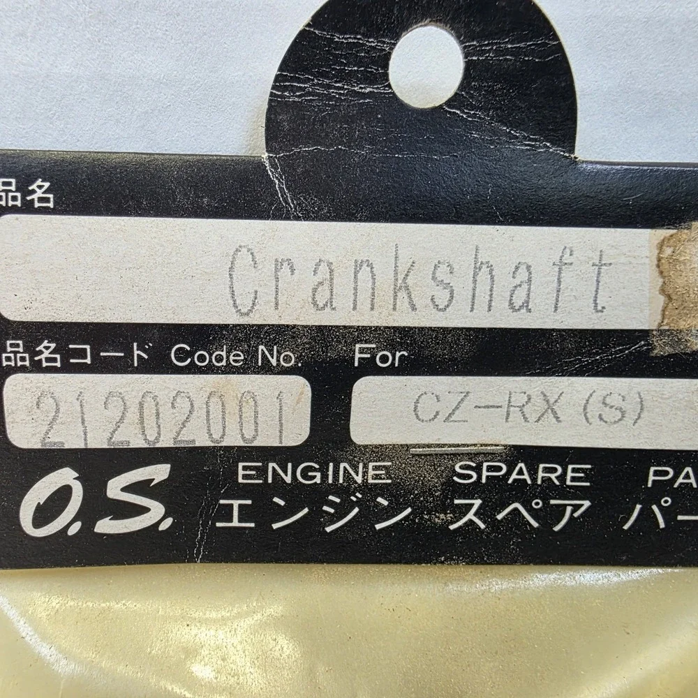 New O.S. Crankshaft 21202001 CZ-RX (S)